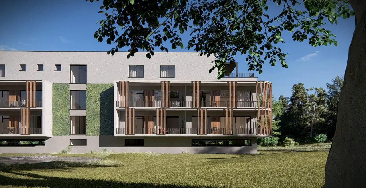 Architektonický detail novostavby Rezidencia Arborétum – 2 a 3 izbové byty Liptovský Hrádok